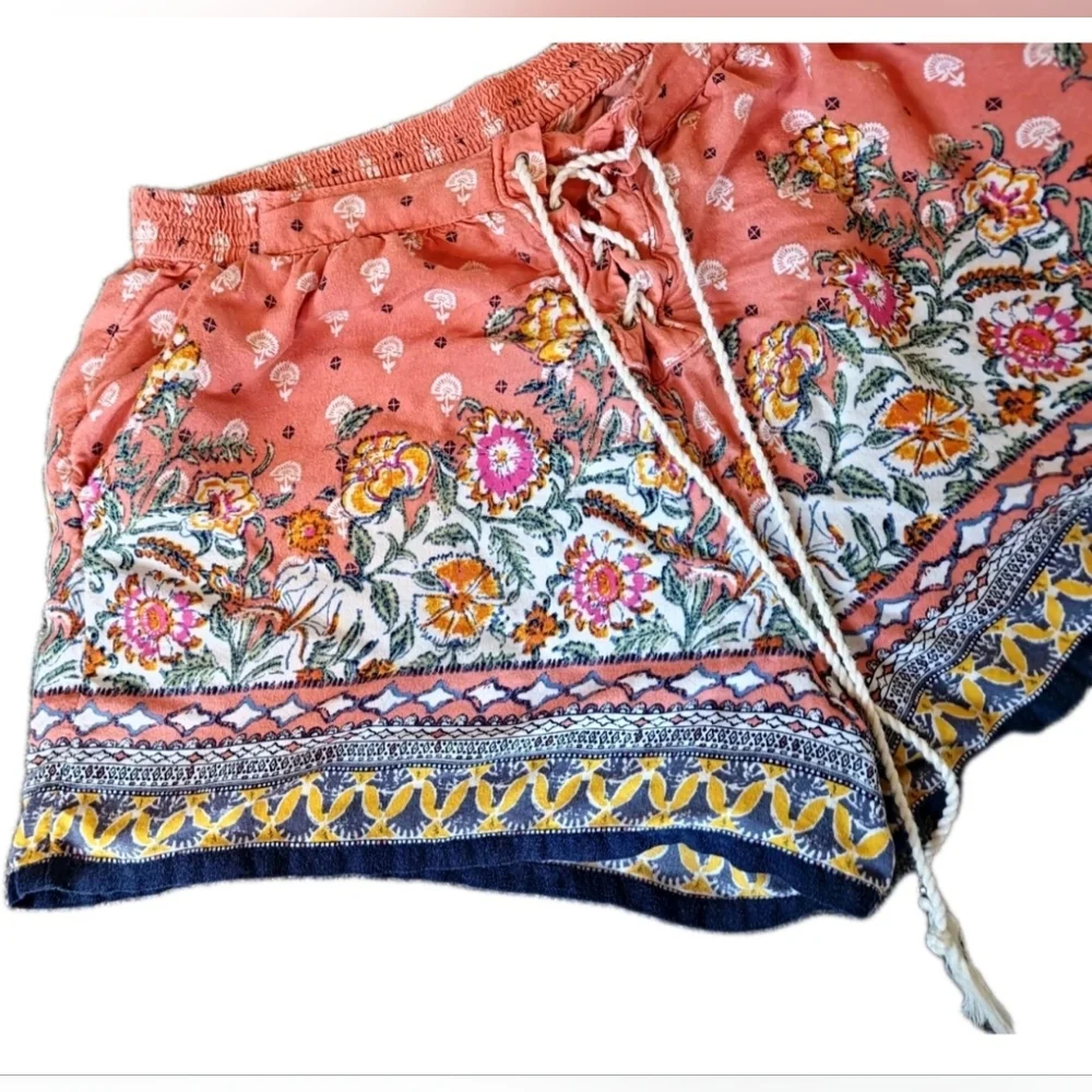 Abercrombie And Fitch Pull On Bohemian‎ Festival Hippie Print Shorts Medium